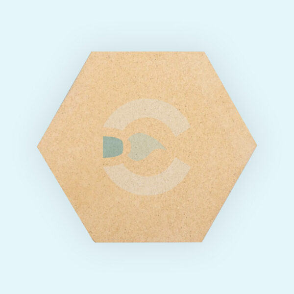 Placas Cordierita 1200 °C Hexagonal 30 cm