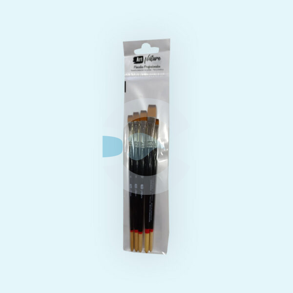 Set Pinceles Planos Art Nature 83254 x 5