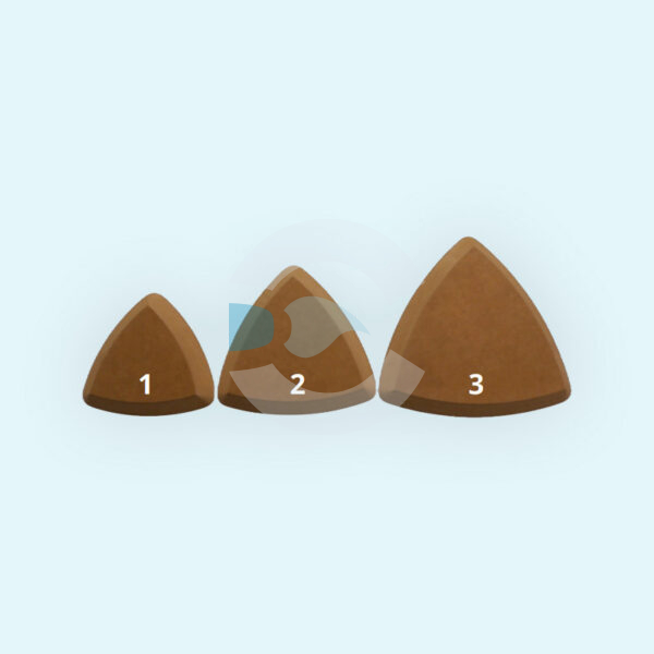 Contramolde Triangulares (Tamaño a elección)