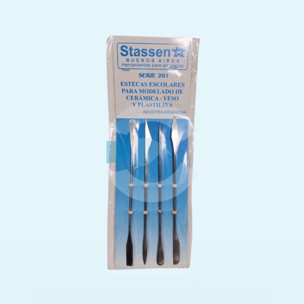 Set de Estecas de Acero Inoxidable Stassen S201 x 4