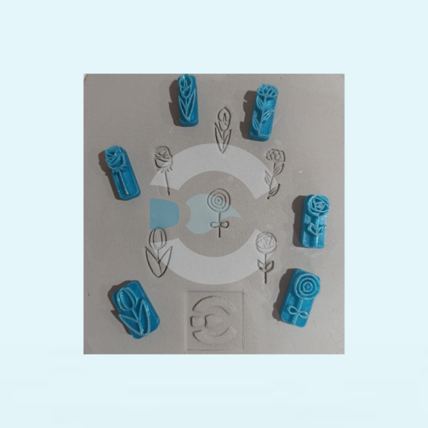 Sellos Kit Flores N°3 6u.
