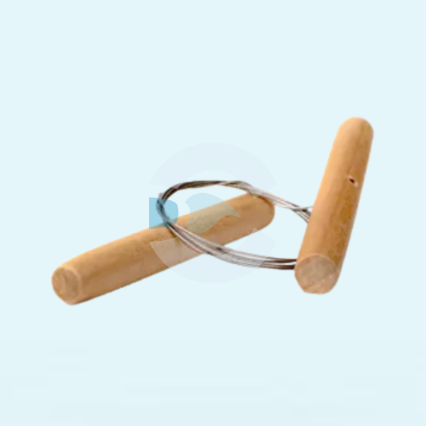 Cortante para Arcilla Alambre de Acero con Agarres de Madera