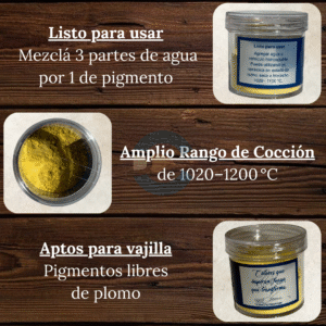 Pigmentos Bajo Cubierta (Listo para usar) Amarillo BC0100 25 gr