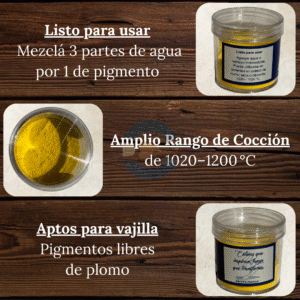 Pigmentos Bajo Cubierta (Listo para usar) Amarillo Cadmio BC0101 25 gr