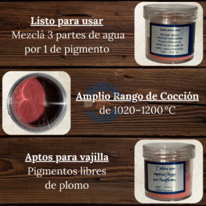 Pigmentos Bajo Cubierta (Listo para usar) Rojo Cadmio BC0116 25 gr