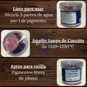 Pigmentos Bajo Cubierta (Listo para usar) Rosa Intenso BC0118 25 gr