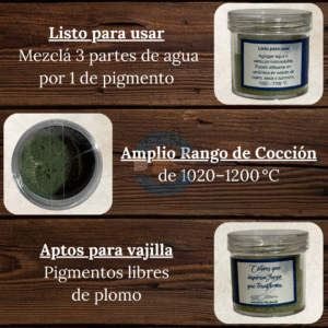 Pigmentos Bajo Cubierta (Listo para usar) Verde Hoja BC0121 25 gr