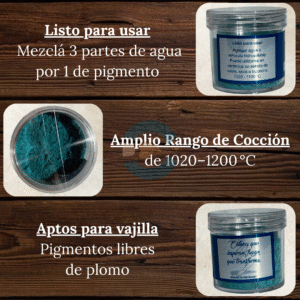 Pigmentos Bajo Cubierta (Listo para usar) Verde Petróleo BC0124 25 gr