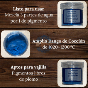 Pigmentos Bajo Cubierta (Listo para usar) Azul Petróleo BC0105 25 gr