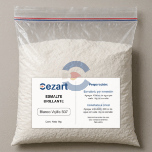 Esmalte Cerámico Brillante Blanco Vajilla B37 (1 kg / 5kg)