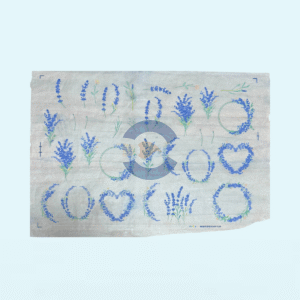 Papel de Transferencia 'Flor Lavanda' 48x33 cm