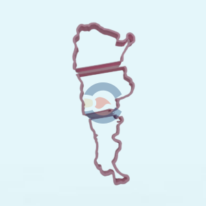 Cortante Mapa de Argentina Grande
