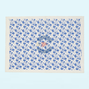 Papel de Transferencia Floral Enredadera Azul 52 x 37 cm
