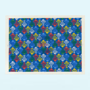Papel de Transferencia Peces Multicolor Fondo Azul 52 x 37 cm