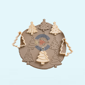 Kit Sellos y Cortantes Pinos Navideños