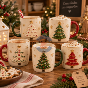 Kit Sellos y Cortantes Pinos Navideños