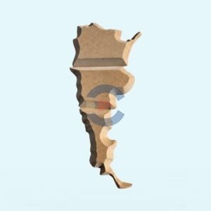 Contramolde Mapa de Argentina Grande 3 Piezas